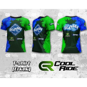 Mitigator Sea To Sky Baskılı Tshirt (Enduro - Motocross) Yarışçı Forması