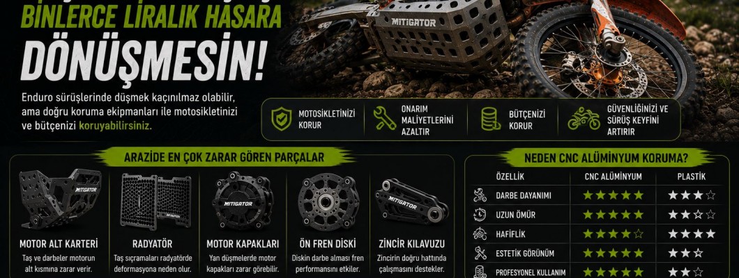 Enduro Motosikletinizde Küçük Bir Düşüş Binlerce Liralık Hasara Dönüşmesin Enduro Motosikletinizde Küçük Bir Düşüş Binlerce Liralık Hasara Dönüşmesin
