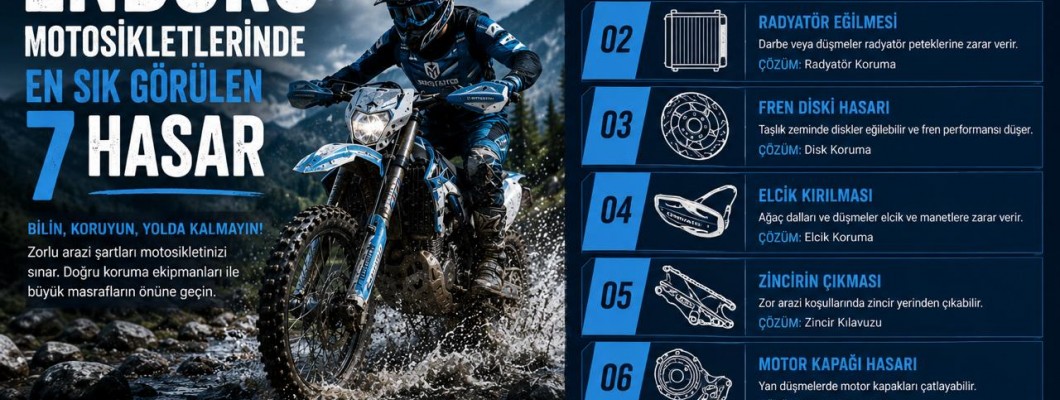 Enduro Motosikletlerinde En Sık Görülen 7 Hasar ve Bunları Önlemenin En Etkili Yolları Enduro Motosikletlerinde En Sık Görülen 7 Hasar ve Bunları Önlemenin En Etkili Yolları