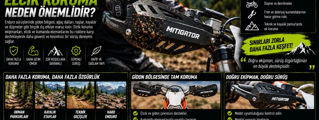 Enduro Motosikletlerde Elcik Koruma Neden Önemlidir? Enduro Motosikletlerde Elcik Koruma Neden Önemlidir?