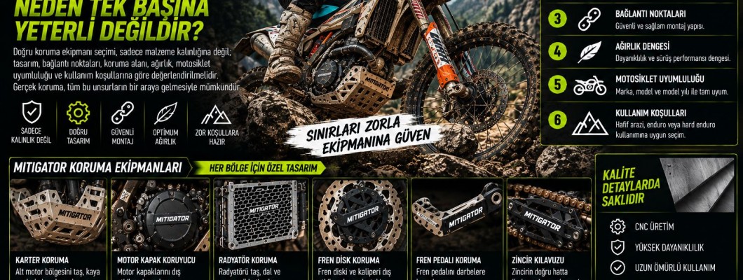 Enduro Motosiklet Koruma Ekipmanında Malzeme Kalınlığı Neden Tek Başına Yeterli Değildir?