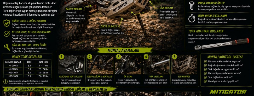 Enduro Motosiklet Koruma Ekipmanı Montajında Tork Neden Önemlidir? Enduro Motosiklet Koruma Ekipmanı Montajında Tork Neden Önemlidir?
