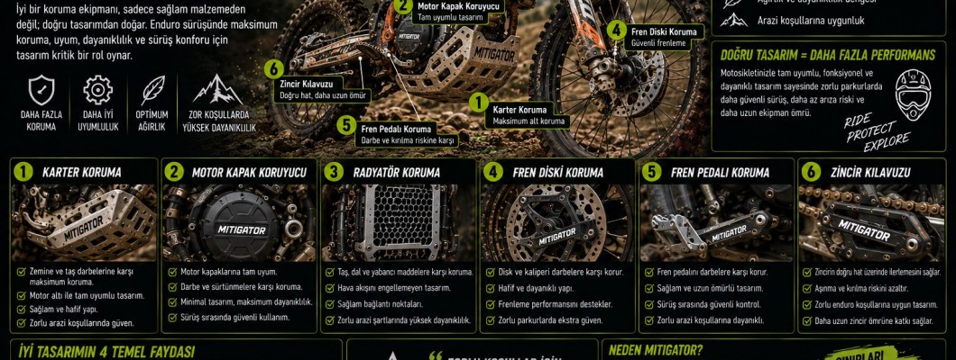 Enduro Motosiklet Koruma Ekipmanlarında Tasarım Neden Önemlidir? Enduro Motosiklet Koruma Ekipmanlarında Tasarım Neden Önemlidir?