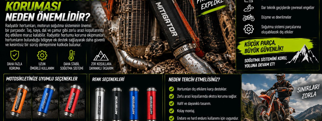 Enduro Motosikletlerde Radyatör Hortumu Koruması Neden Önemlidir?