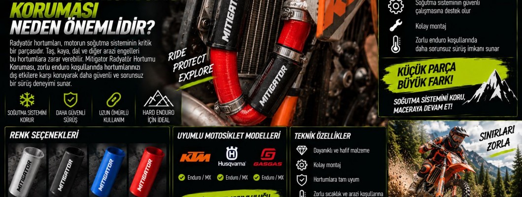 Enduro Motosikletlerde Radyatör Hortumu Koruması Neden Önemlidir?