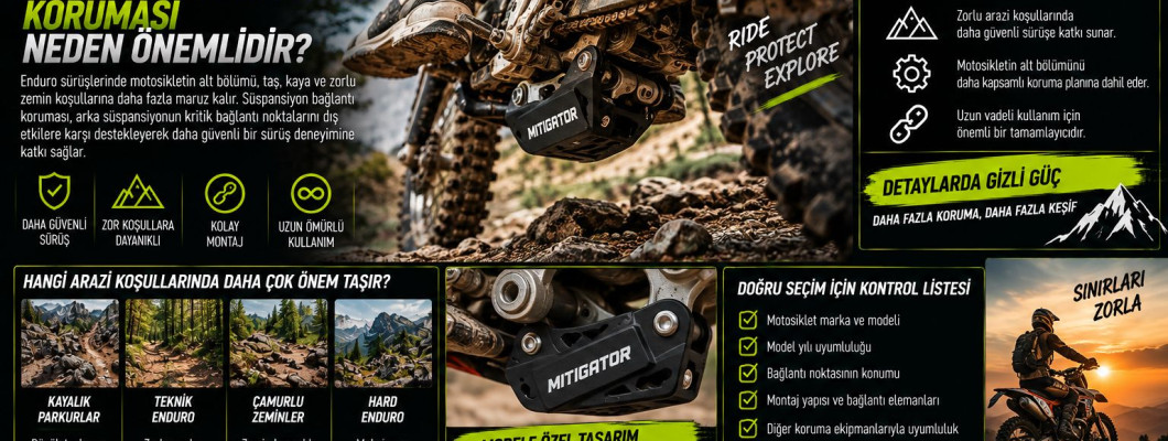 Enduro Motosikletlerde Süspansiyon Bağlantı Koruması Neden Önemlidir?