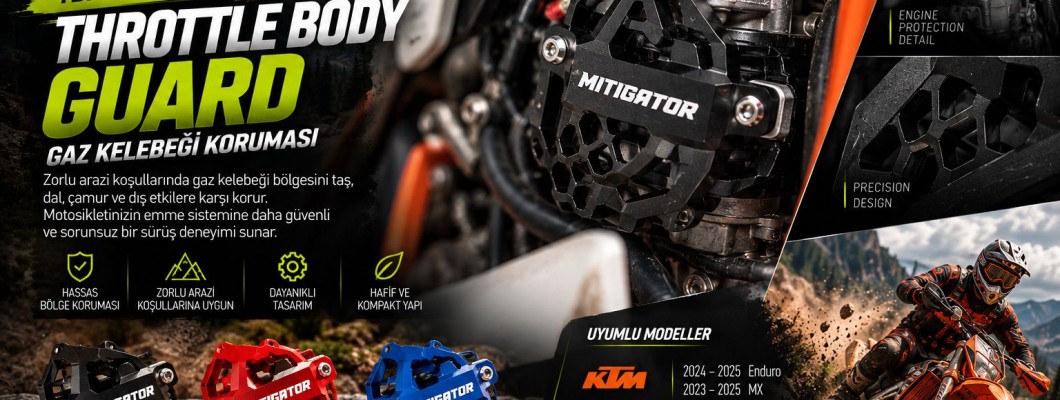 Enduro Motosikletlerde Throttle Body Guard Nedir? Gaz Kelebeği Koruması Neden Önemlidir? Enduro Motosikletlerde Throttle Body Guard Nedir? Gaz Kelebeği Koruması Neden Önemlidir?