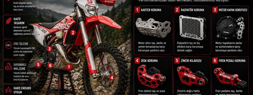 GasGas EC 300 İçin Koruma Ekipmanları: Hard Enduro’da Hangi Parçalar Önemli? GasGas EC 300 İçin Koruma Ekipmanları: Hard Enduro’da Hangi Parçalar Önemli?