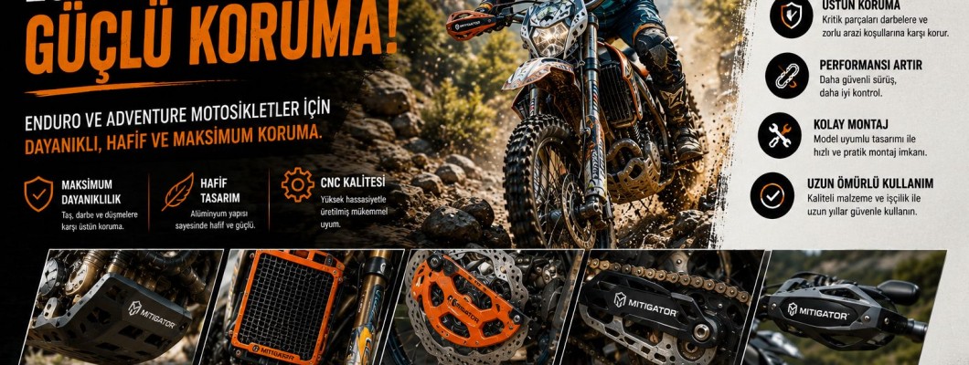 Enduro ve Adventure Motosikletleri İçin Alüminyum Koruma Ürünleri Neden Tercih Ediliyor? Enduro ve Adventure Motosikletleri İçin Alüminyum Koruma Ürünleri Neden Tercih Ediliyor?