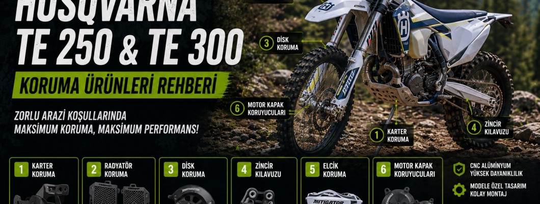 Husqvarna TE 250 ve TE 300 İçin En Önemli Koruma Ürünleri Rehberi Husqvarna TE 250 ve TE 300 İçin En Önemli Koruma Ürünleri Rehberi