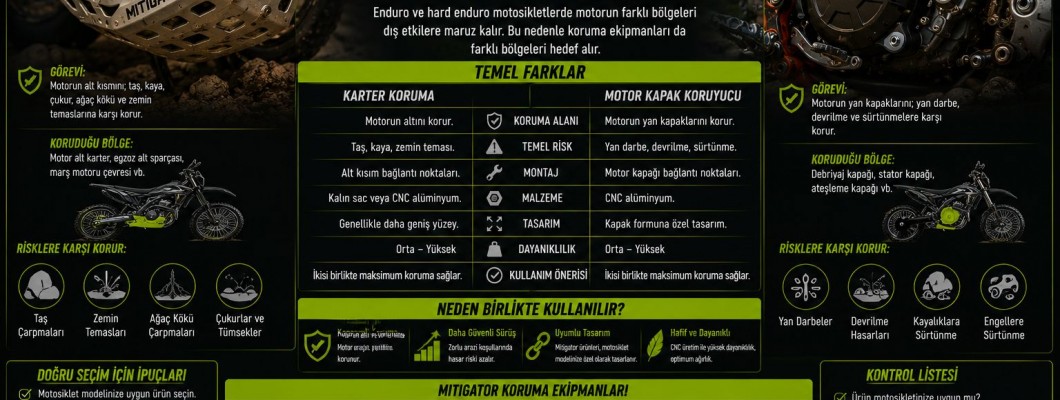 Karter Koruma ile Motor Kapak Koruyucu Arasındaki Fark Nedir?