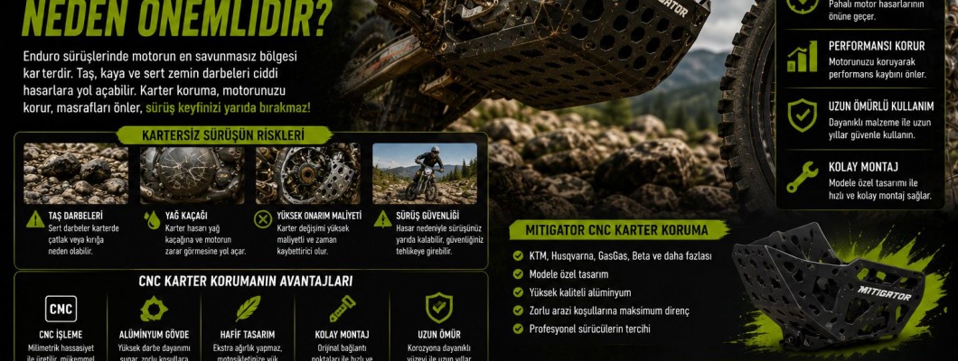 Karter Koruma Neden Enduro Motosikletlerin Vazgeçilmez Ekipmanıdır? Karter Koruma Neden Enduro Motosikletlerin Vazgeçilmez Ekipmanıdır?
