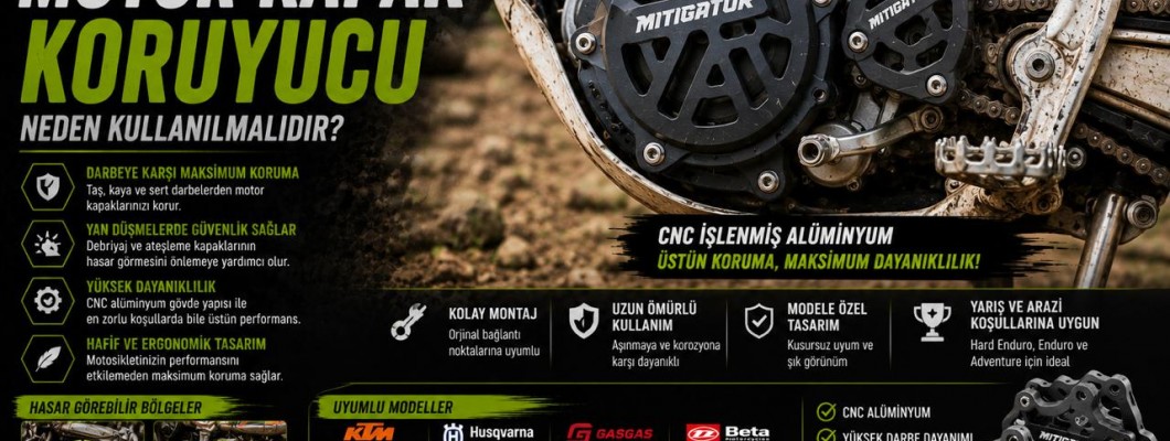 Motor Kapak Koruyucu Neden Kullanılmalıdır? Enduro Sürüşlerinde Oluşabilecek Hasarları Önleyin