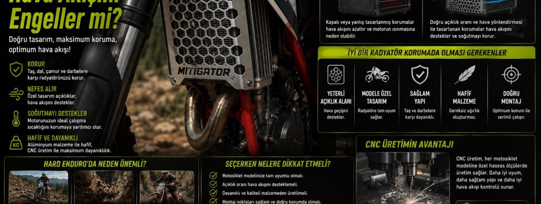 Enduro Radyatör Koruma Hava Akışını Engeller mi? Enduro Radyatör Koruma Hava Akışını Engeller mi?