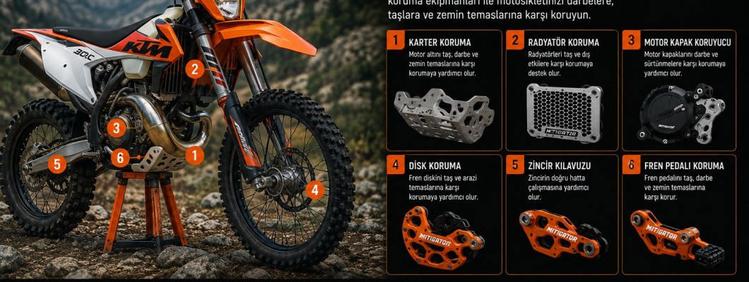 KTM EXC 300 İçin Koruma Ekipmanları: Enduro Motosikletinizi Nasıl Hazırlamalısınız? KTM EXC 300 İçin Koruma Ekipmanları: Enduro Motosikletinizi Nasıl Hazırlamalısınız?